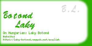 botond laky business card